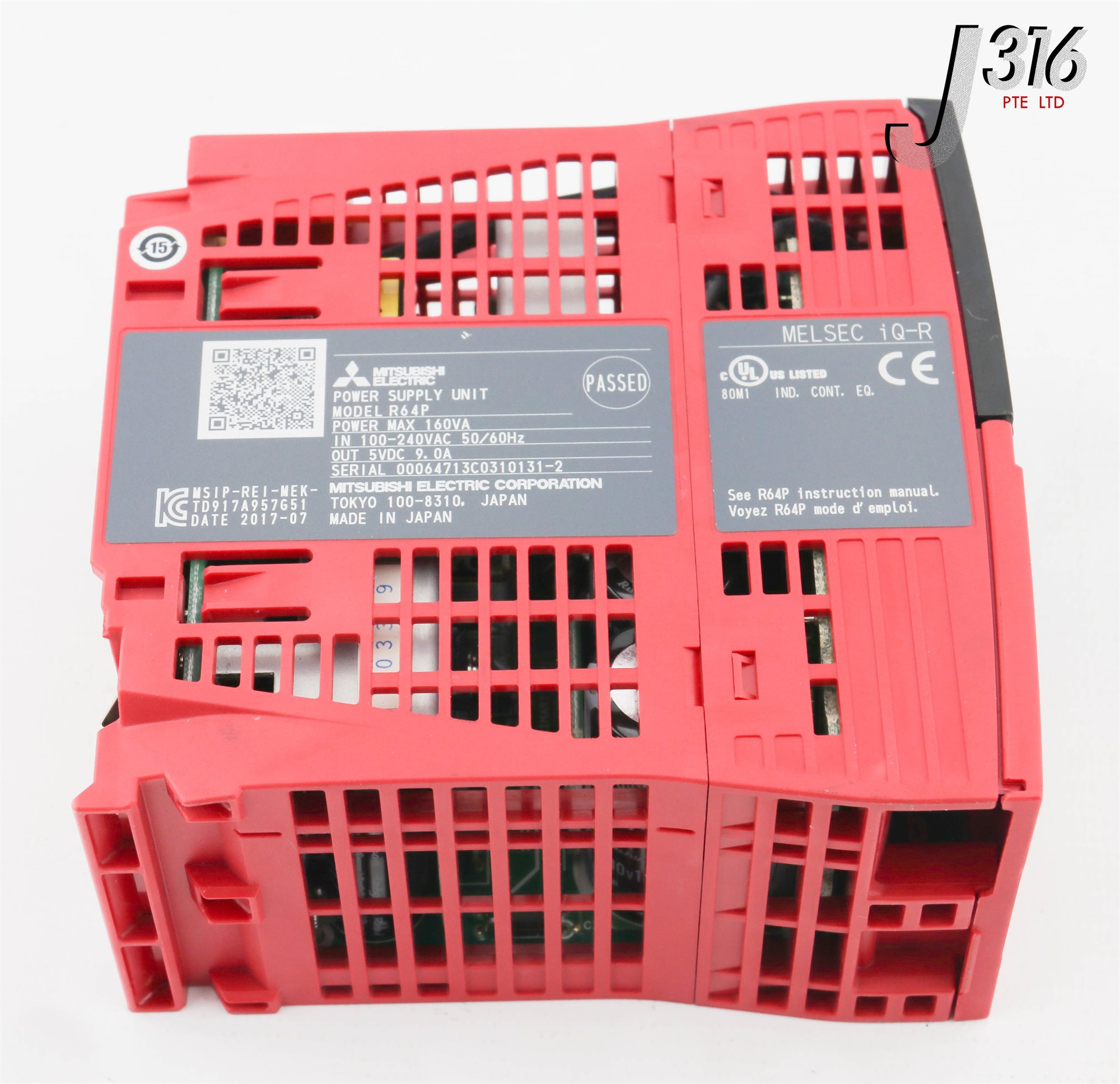 26959 MITSUBISHI POWER SUPPLY UNIT, MELSEC IQ-R SERIES R64P